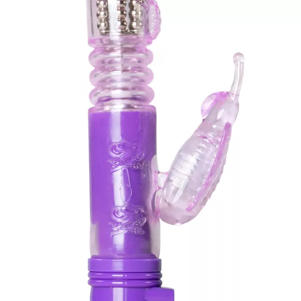Easytoys Butterfly - vibrator rotativ cu funcție de impuls - mov