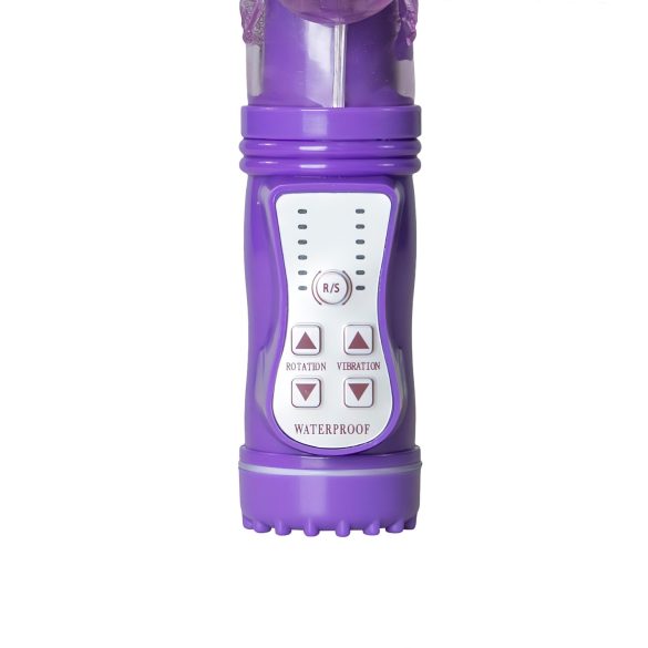 Easytoys Butterfly - vibrator rotativ și pulsatoriu (mov)