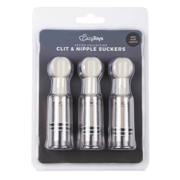 EasyToys - set de pompe pentru sâni și vagin (3 bucăți)