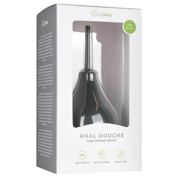 Easytoys - duș anal - mare - negru