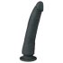 Easytoys - dildo din silicon, cu ventuză, 100% (21 cm) - negru