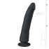 Easytoys - dildo din silicon, cu ventuză, 100% (21 cm) - negru