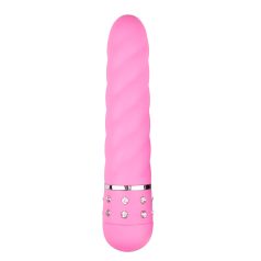 Easytoys Diamond - vibrator roz torsionat (roz)