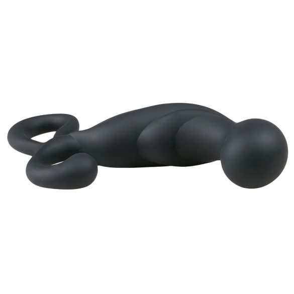 EasyToys - vibrator prostată - stimulare punctuală - silicon negru