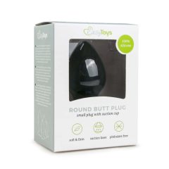   EasyToys Plug Anal Rotund XL - dildo anal (negru) - extra mare