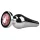 EasyToys Metal No.11 - buttplug anal în formă de con cu piatră roz (argintiu, 3,5 cm)