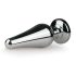 Easytoys Metal No.11 - dop anal conic cu piatră roz - argintiu (3,5cm)
