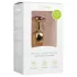 EasyToys Metal No.1 - dop anal în formă de con cu piatră mov (auriu, 2,5 cm)