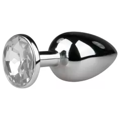 EasyToys - dop anal metalic (argintiu-alb)