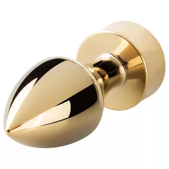 Easytoys - butt plug metalic cu coadă de vulpe - auriu/alb