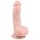Easytoys - dildo cu ventuză și testicule - 15 cm - culoare naturală
