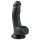 Easytoys - dildo cu ventuză și testicule - 15cm - negru
