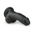 Easytoys - dildo cu ventuză și testicule - 15cm - negru