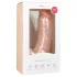 Easytoys - dildo cu ventuză și testicule - 20cm - culoare naturală