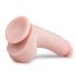 Easytoys - dildo cu ventuză și testicule - 20cm - culoare naturală