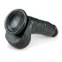 Easytoys - Dildo cu ventuză și testicule (20cm) - negru