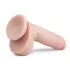 Easytoys - dildo cu ventuză și testicule - 22,5 cm - culoare naturală