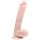 Easytoys - dildo mare cu ventuză și testicule - 26,5 cm - culoare naturală