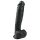 Easytoys - dildo cu ventuză și testicule - mare - 26,5 cm - negru