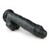 Easytoys - dildo cu ventuză și testicule - mare - 26,5 cm - negru