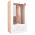 Easytoys - dildo mare cu ventuză și testicule (29,5cm) - culoare naturală
