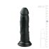 Easytoys - dildo realist cu ventuză - negru 15,5cm