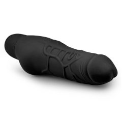   Easytoys Power Vibe - vibrator normal din silicon în formă de penis (negru)