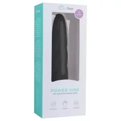  Easytoys Power Vibe - vibrator tip baghetă răsucită - silicon negru