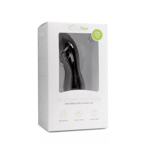 Easytoys - dildo glandă, ventuză - negru