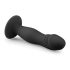 Easytoys - dildo negru cu ventuză și gland proeminent