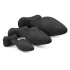 Easytoys Rocket - set plug anal - 3 bucăți - silicon negru