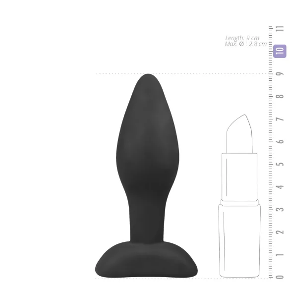 Easytoys - plug anal mic - silicon negru
