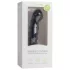 Easytoys - dildo anal cu ventuză - texturat - silicon negru 14cm