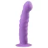 Easytoys - dildo ondulat cu ventuză - silicon mov