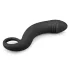 EasyToys - dildo anal curbat - silicon - negru