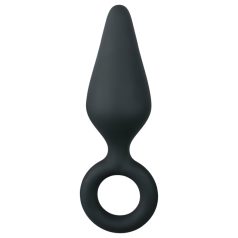 Easytoys - dop anal mic - formă conică - silicon negru