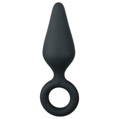 Easytoys - plug anal cu inel - mărime medie - negru