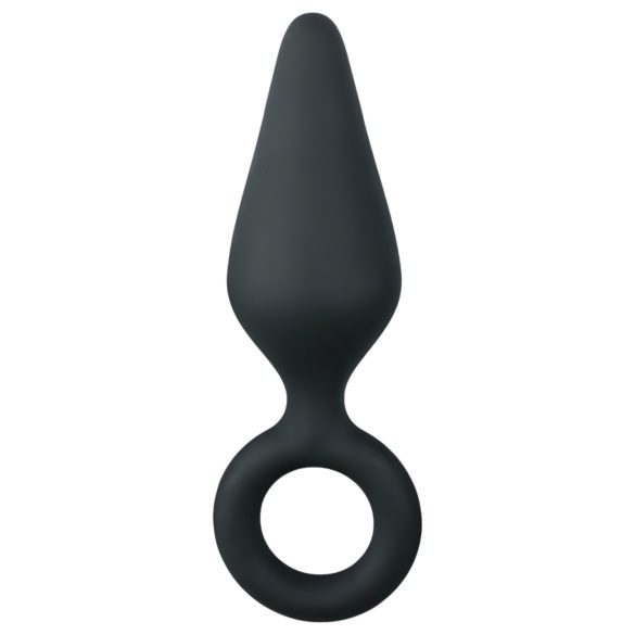 Easytoys - plug anal cu inel - mărime medie - negru