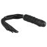 Easytoys Flogger - bici și dildo din silicon într-unul (negru)