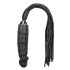 Easytoys Flogger - bici și dildo din silicon într-unul (negru)