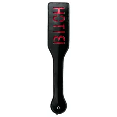 Easytoys Bitch - paletă din piele ecologică - negru