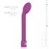 Easytoys - Vibrator punctul G subțire - silicon mov