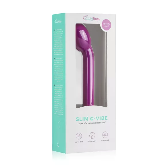 Easytoys - Vibrator punctul G subțire - silicon mov