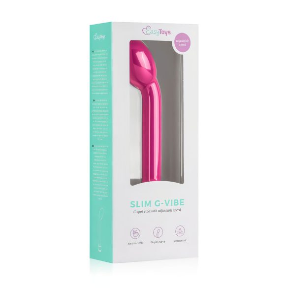 Easytoys - Vibrator punctul G subțire - silicon roz