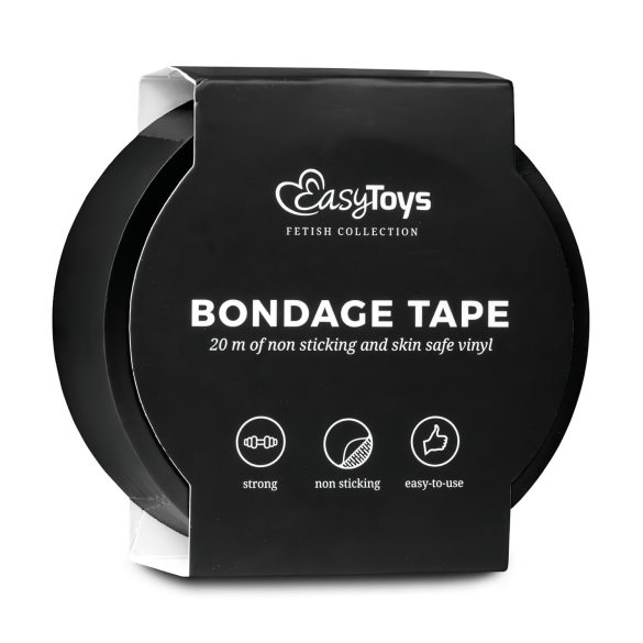 Easytoys - bandă bondage - negru (20m)