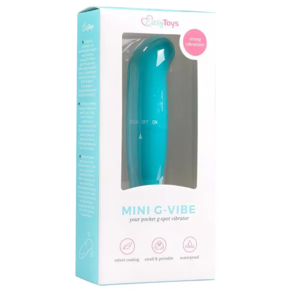 EasyToys - Vibrator tip G pentru punctul G - mini, albastru