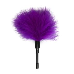   Easytoys Mini - Perie pentru mângâiere cu pene reale (violet)