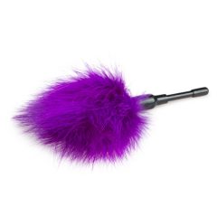   Easytoys Mini - Perie pentru mângâiere cu pene reale (violet)