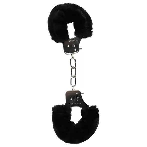 Easytoys - cătușe plușate - negru