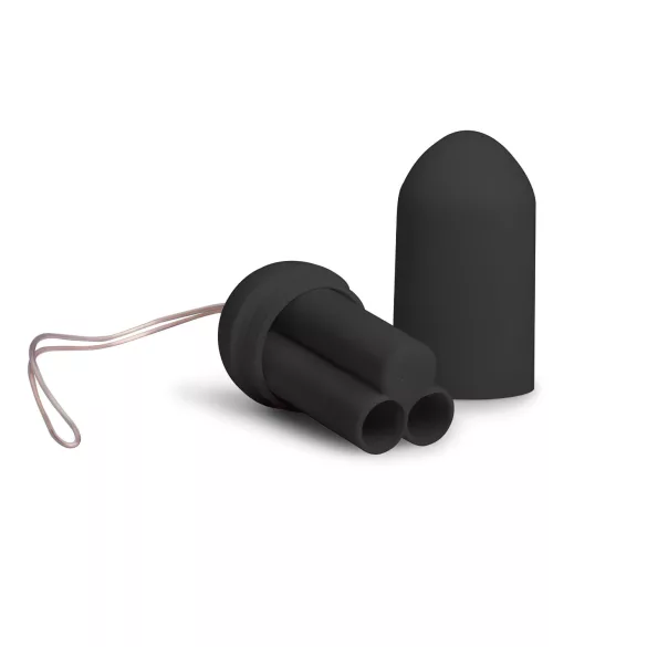 EasyToys - ou vibrator purtabil cu telecomandă (negru)